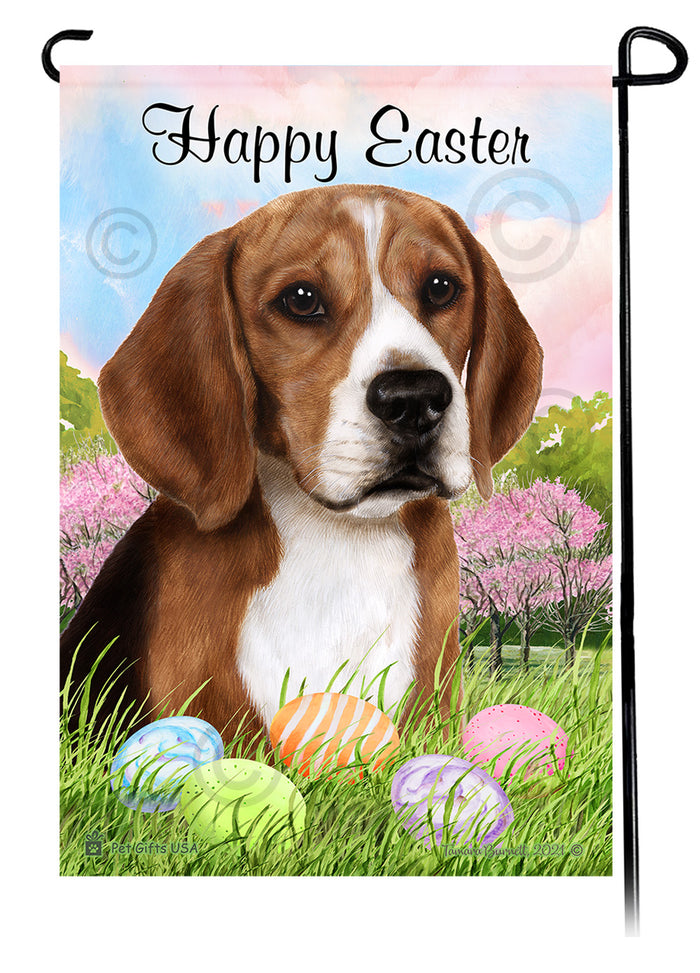 Beagle Happy Easter Garden Flags