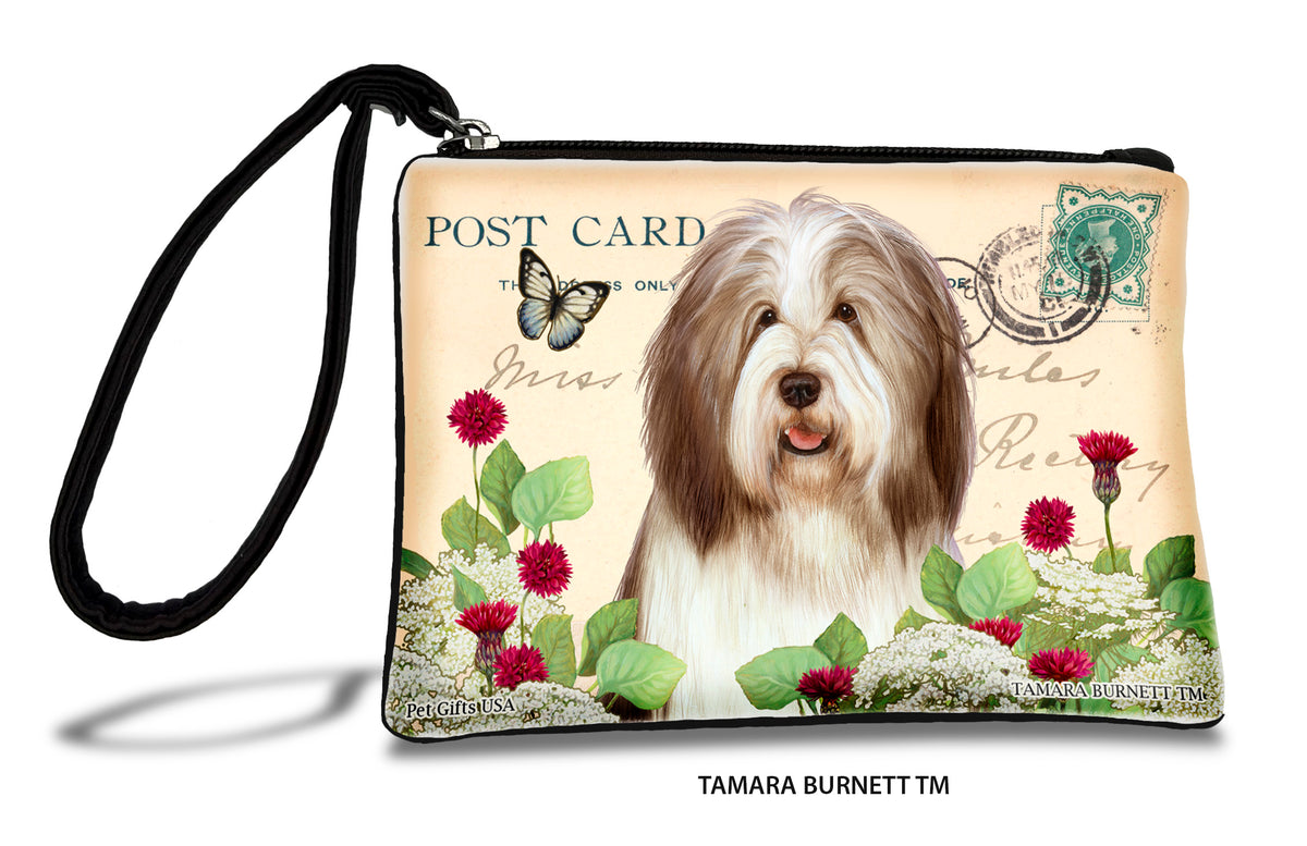 Bearded Collie Dark Liver And White Zippees Pet Pouch