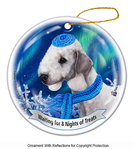 Bedlington Terrier Hanukkah Ornament