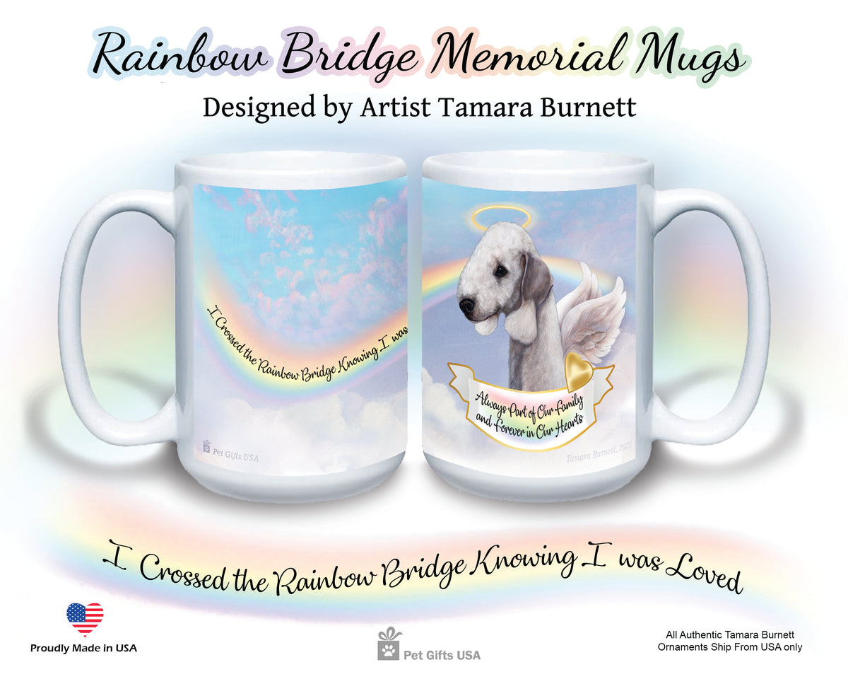 Bedlington Terrier Blue Memorial Mug 15 oz