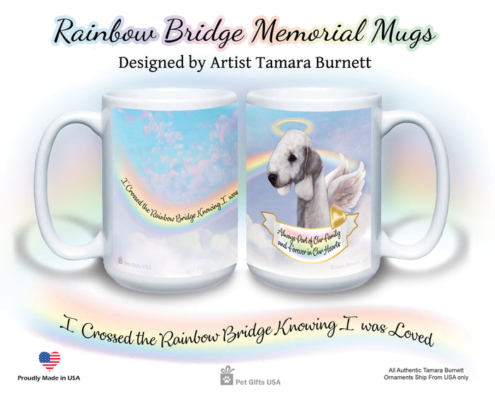Bedlington Terrier Blue Memorial Mug 15 oz