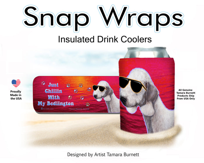 Bedlington Terrier Blue Snap Wrap Cozy