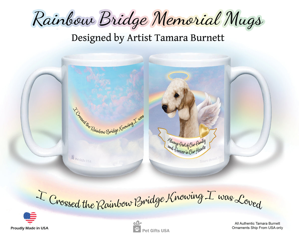 Bedlington Terrier Sandy Memorial Mug 15 oz