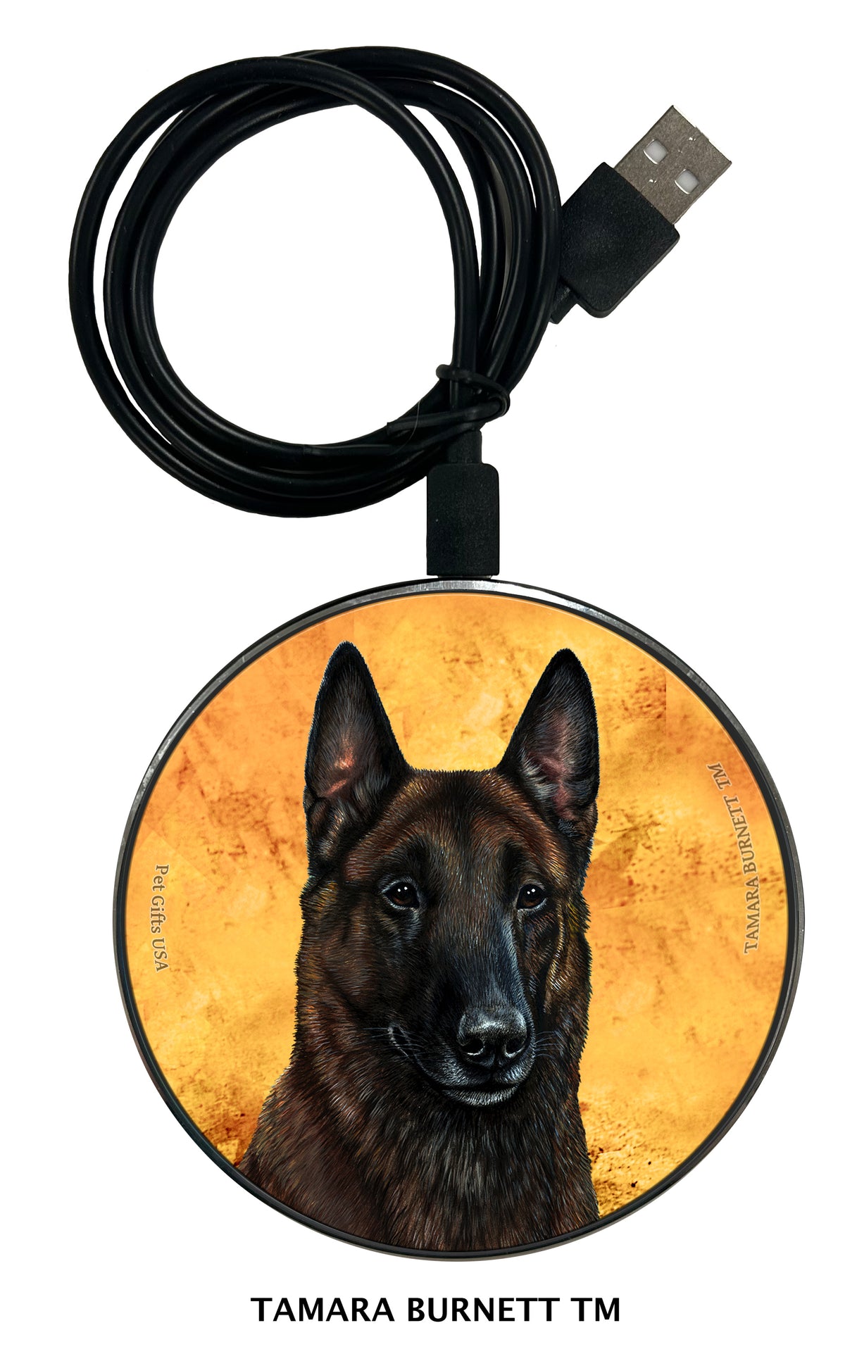 Belgian Malinois Deep Mahogany Zoomies Wireless Charger