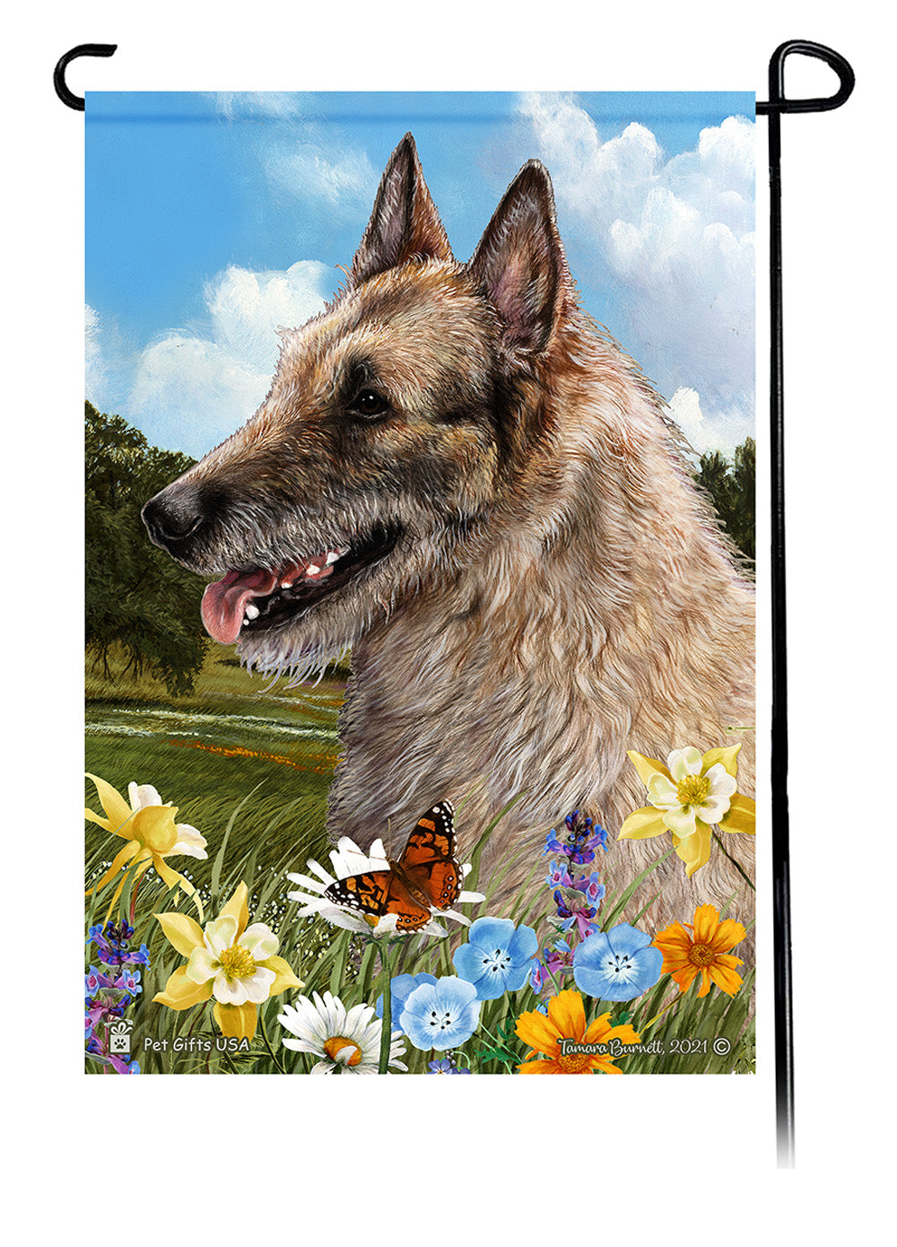 Belgian Laekenois Summer Flowers Garden Flags