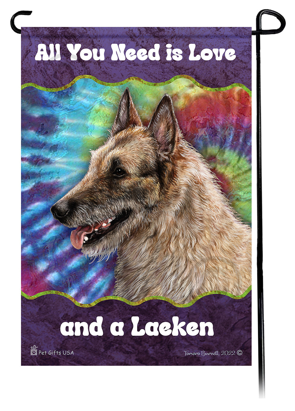Belgian Laekenois All You Need Is Love Garden Flags