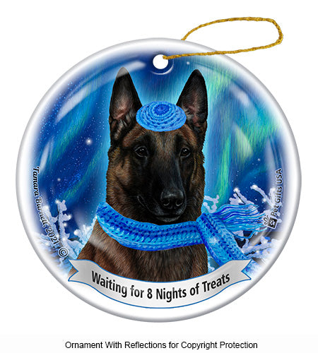 Belgian Malinois Mahogany Ornament