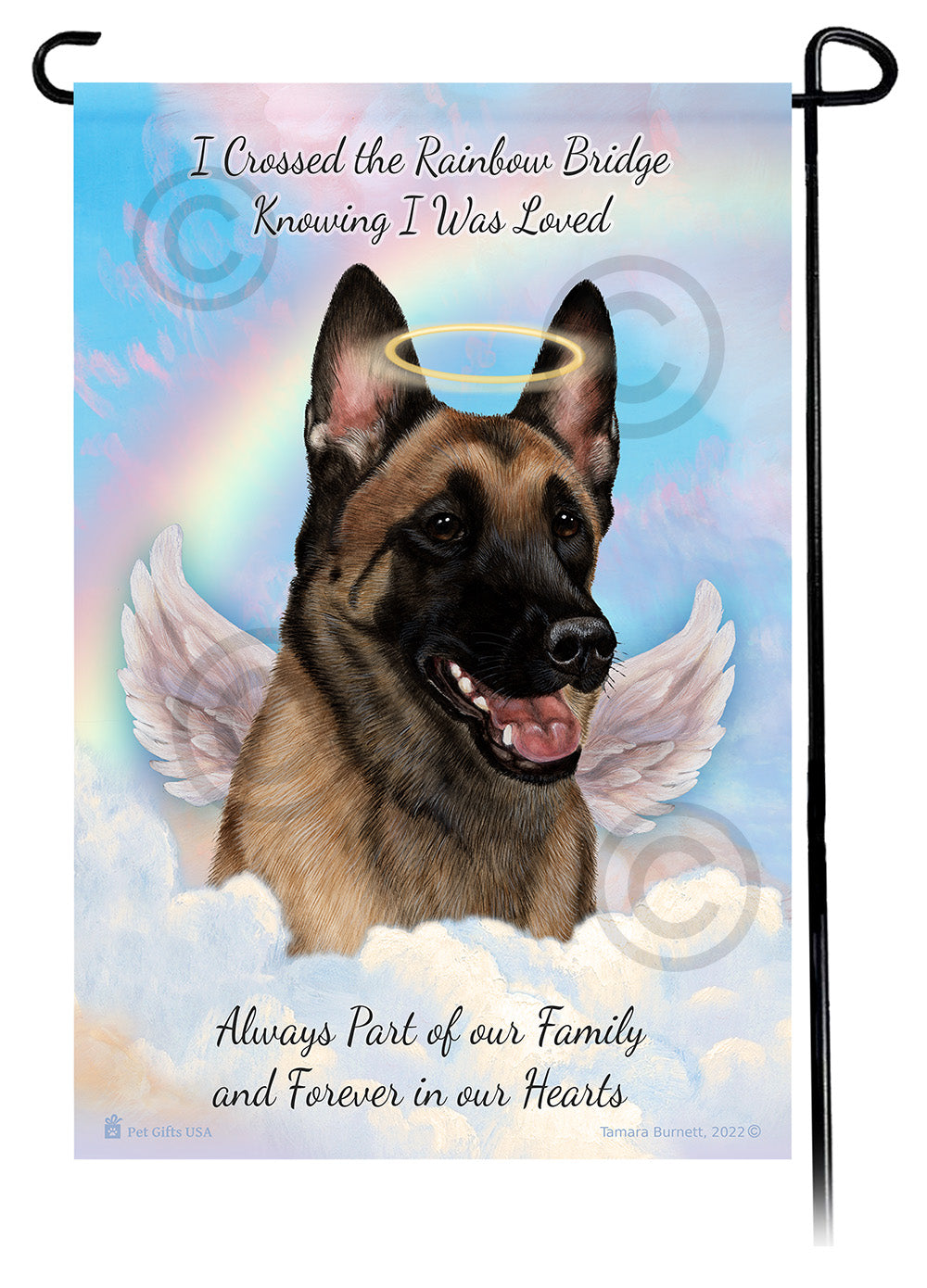 Belgian Malinois Memorial - Garden Flag