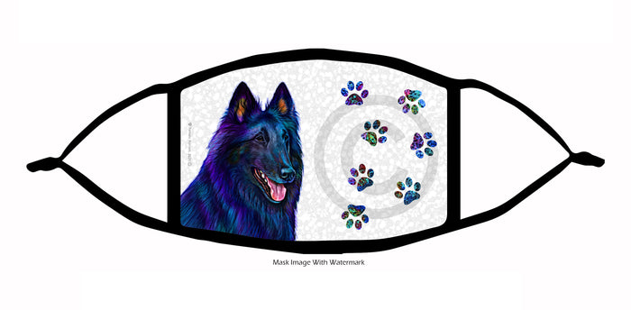 Belgian Sheepdog Face Mask