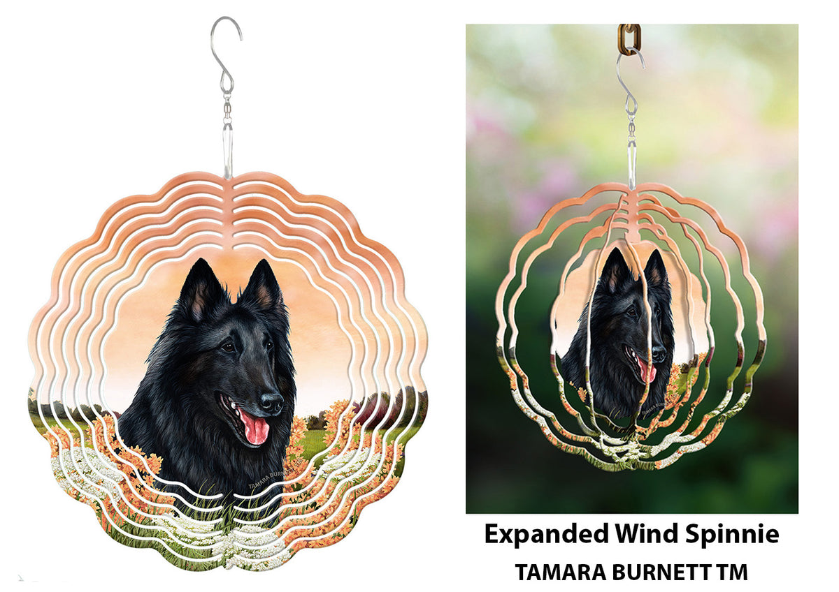 Belgian Sheepdog Style 2 Wind Spinner