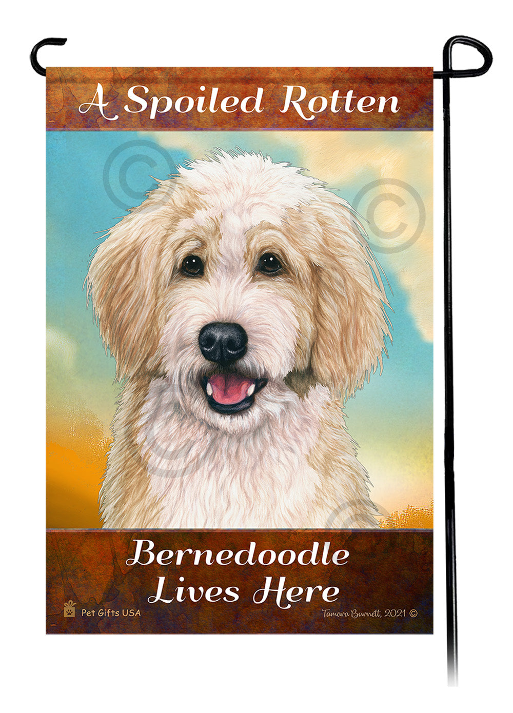 Goldendoodle Spoiled Rotten - Garden Flag