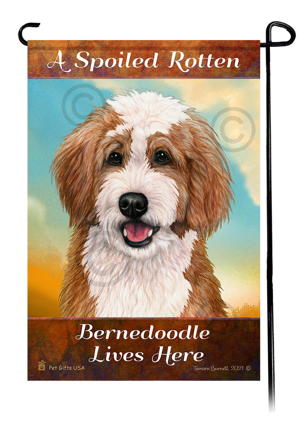 Goldendoodle Spoiled Rotten - Garden Flag