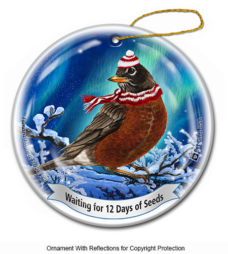 American Robin 12 Days of Treats Ornament