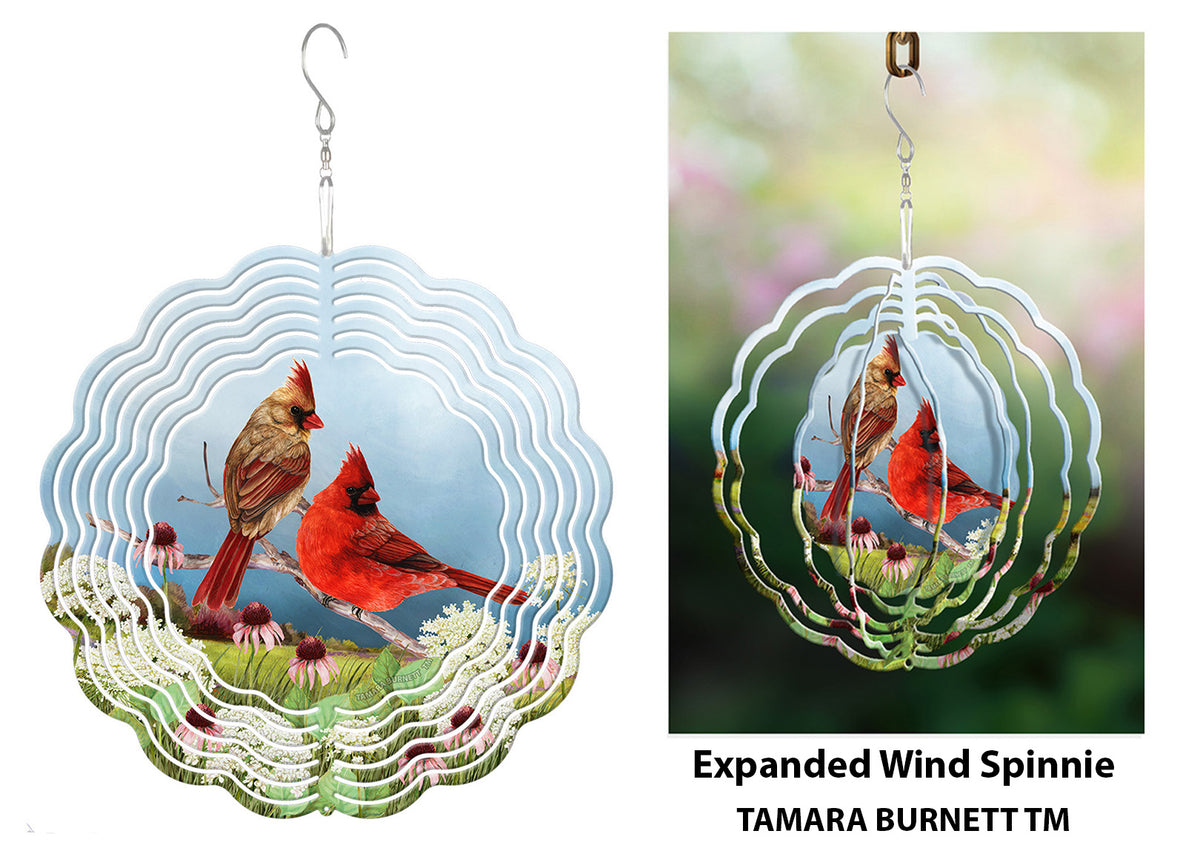 Northern Cardinal Wind Spinner