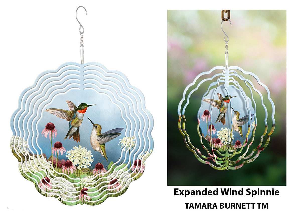 Ruby-throated Hummingbird Wind Spinner