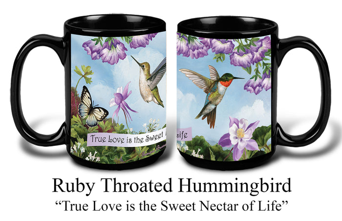 Ruby-throated Hummingbird - Garden Party Fun Mug 15 oz
