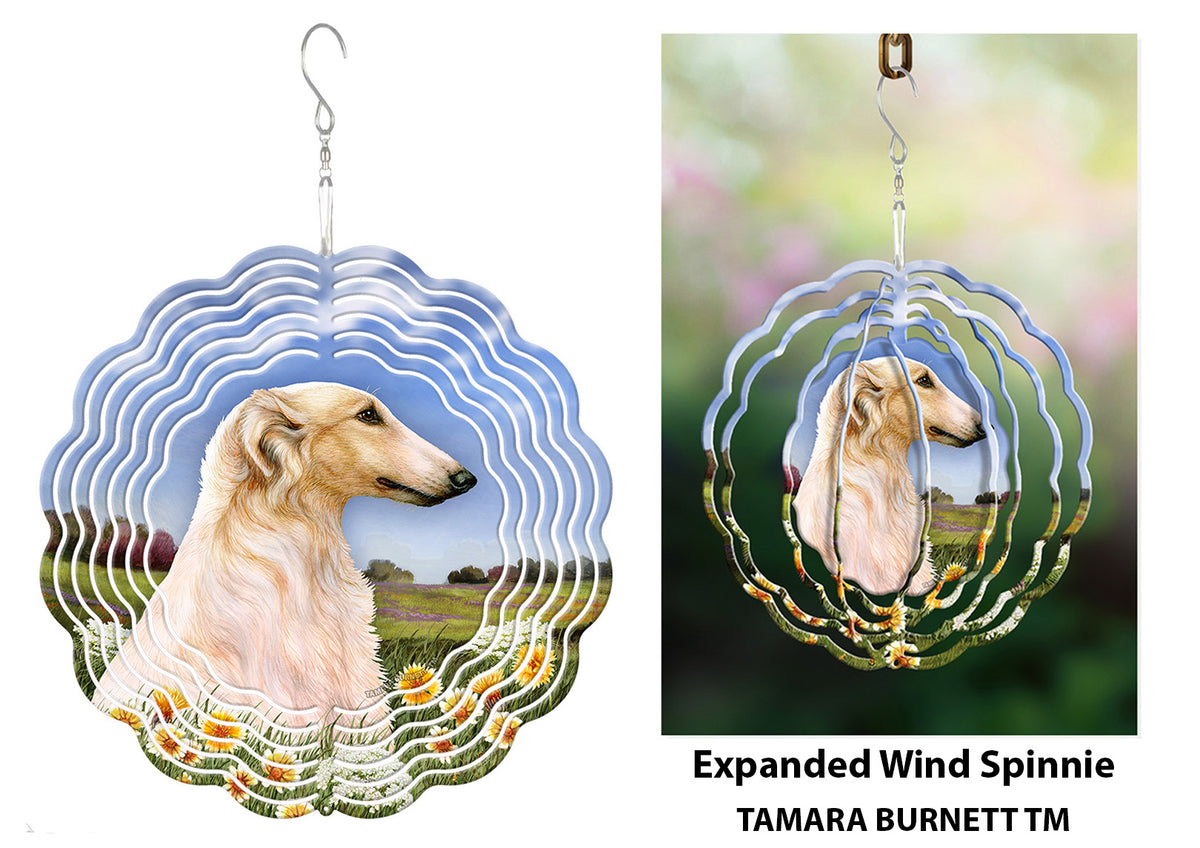 Borzoi Lemon and White Wind Spinner