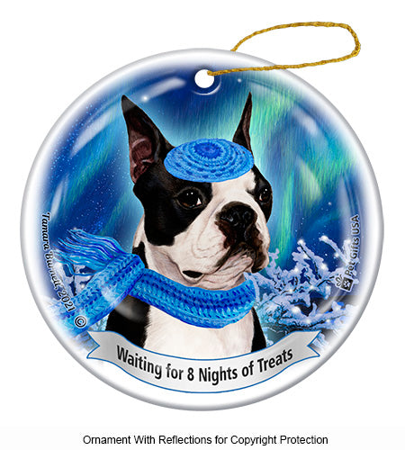 Boston Terrier Hanukkah Ornament