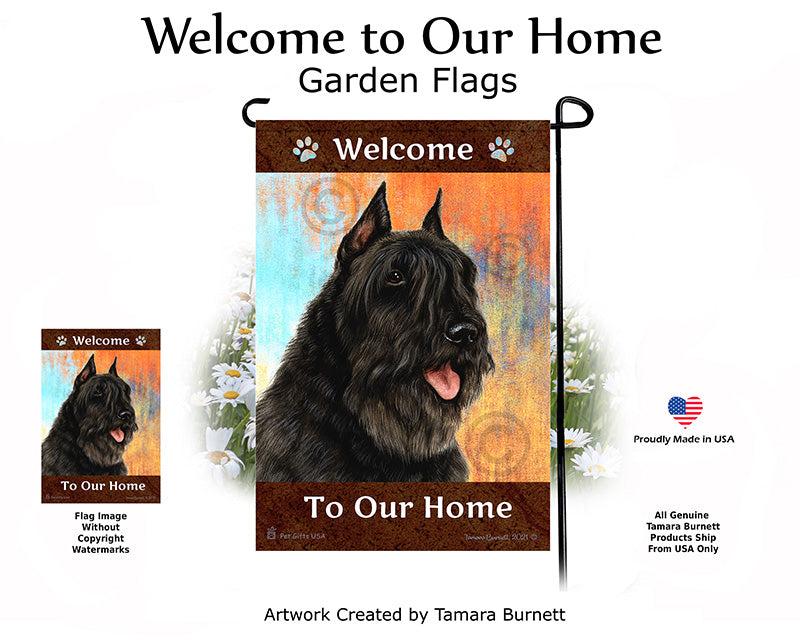 Bouvier des Flandres Welcome To Our Home Garden Flags