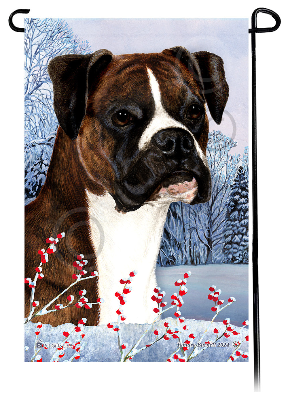 Boxer Winterberries - Garden Flag
