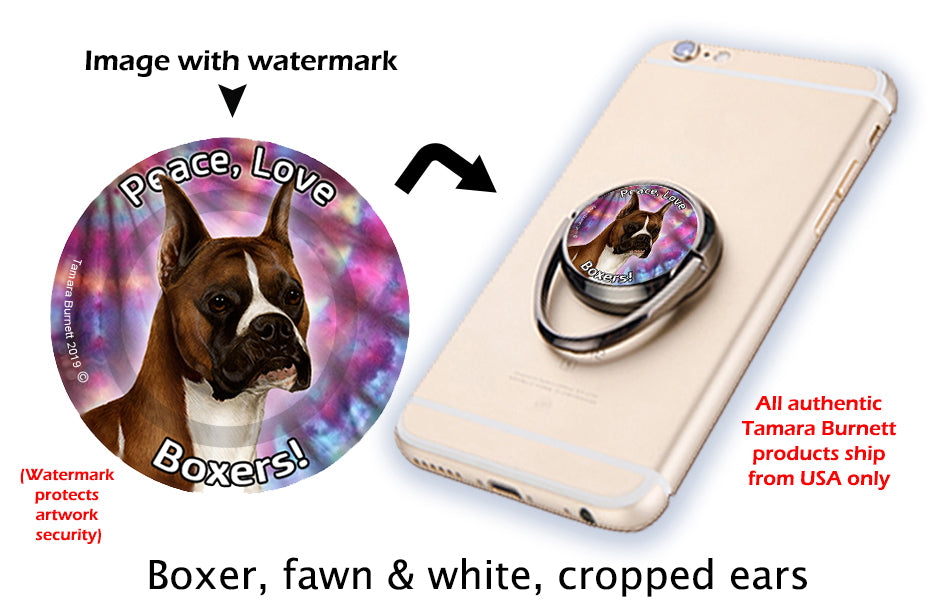 Boxer Fawn Cropped Phone Stand
