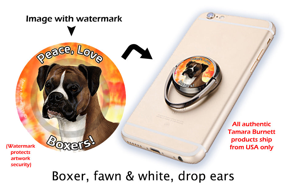 Boxer Fawn Uncropped Phone Stand