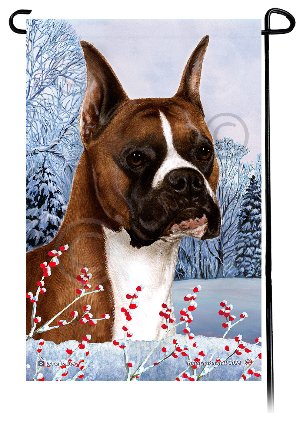 Boxer Winterberries - Garden Flag