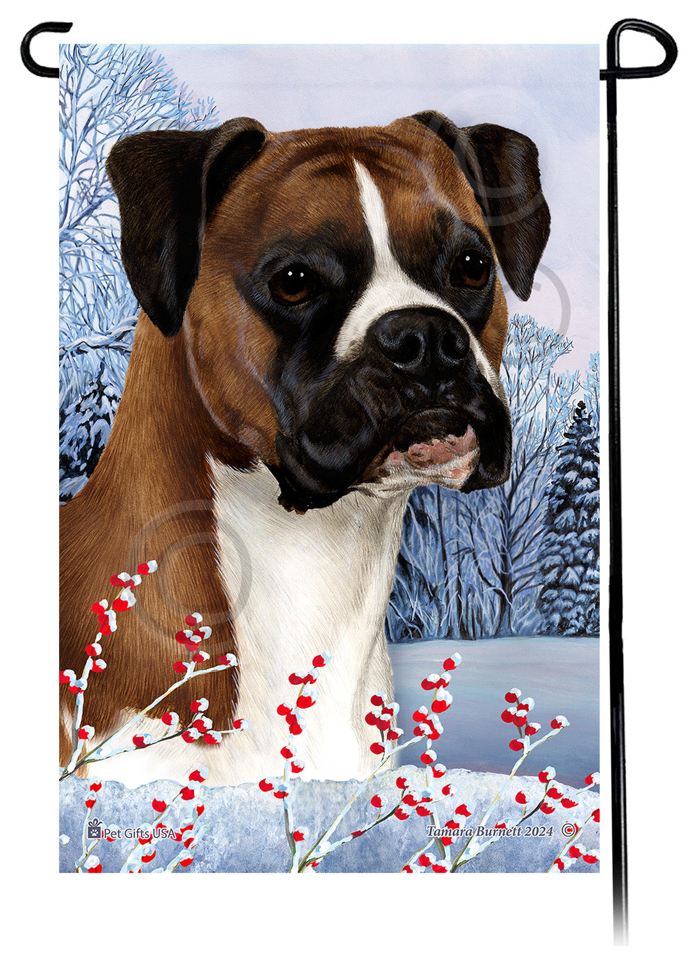 Boxer Winterberries - Garden Flag