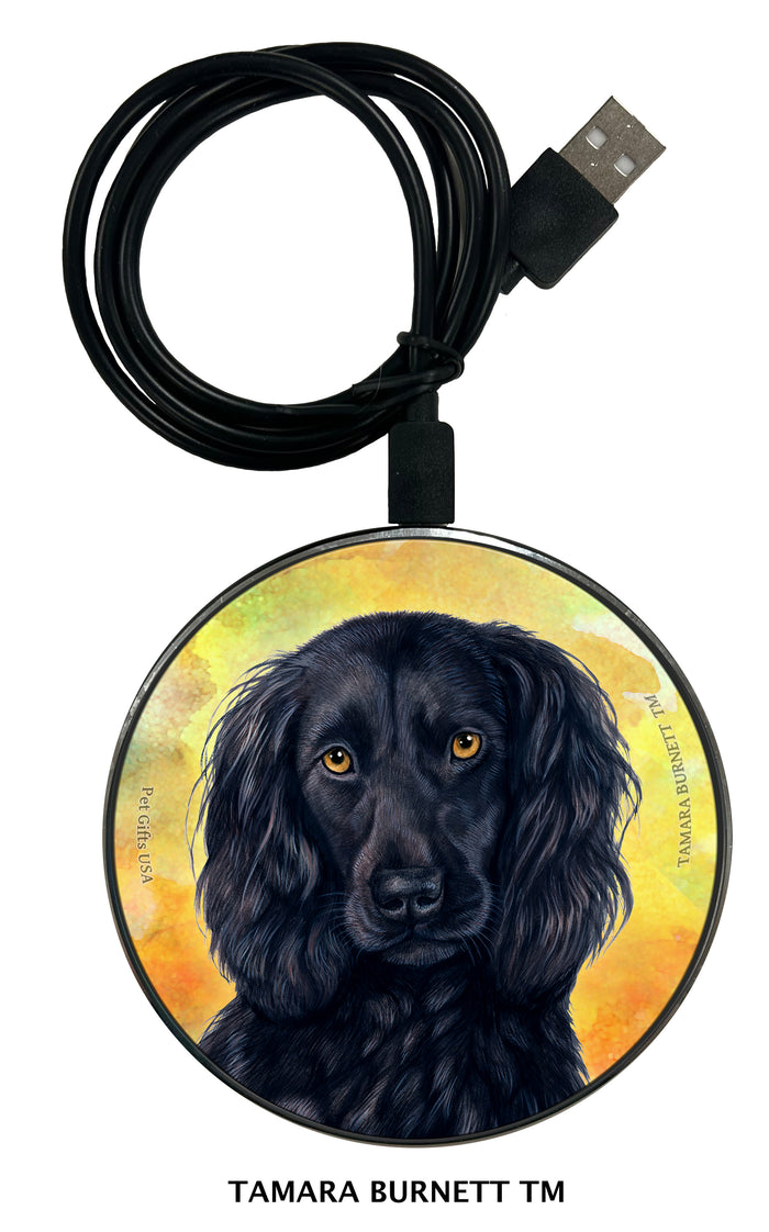 Boykin Spaniel Black Zoomies Wireless Charger