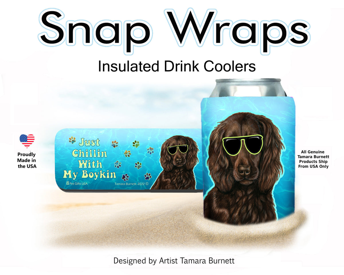 Boykin Spaniel Brown Snap Wrap Cozy