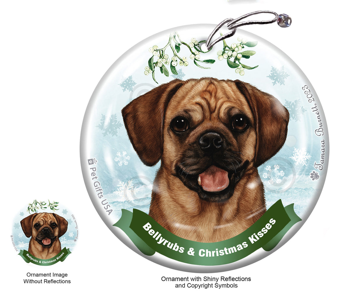 Puggle Fawn Ornament