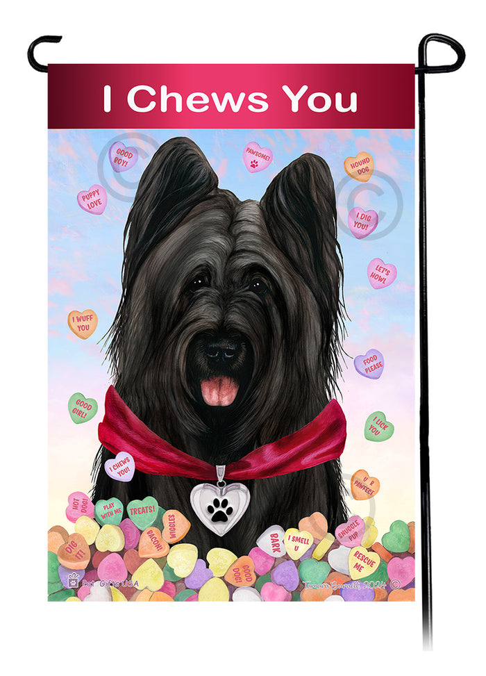 Briard Valentine Sweetheart Garden Flags