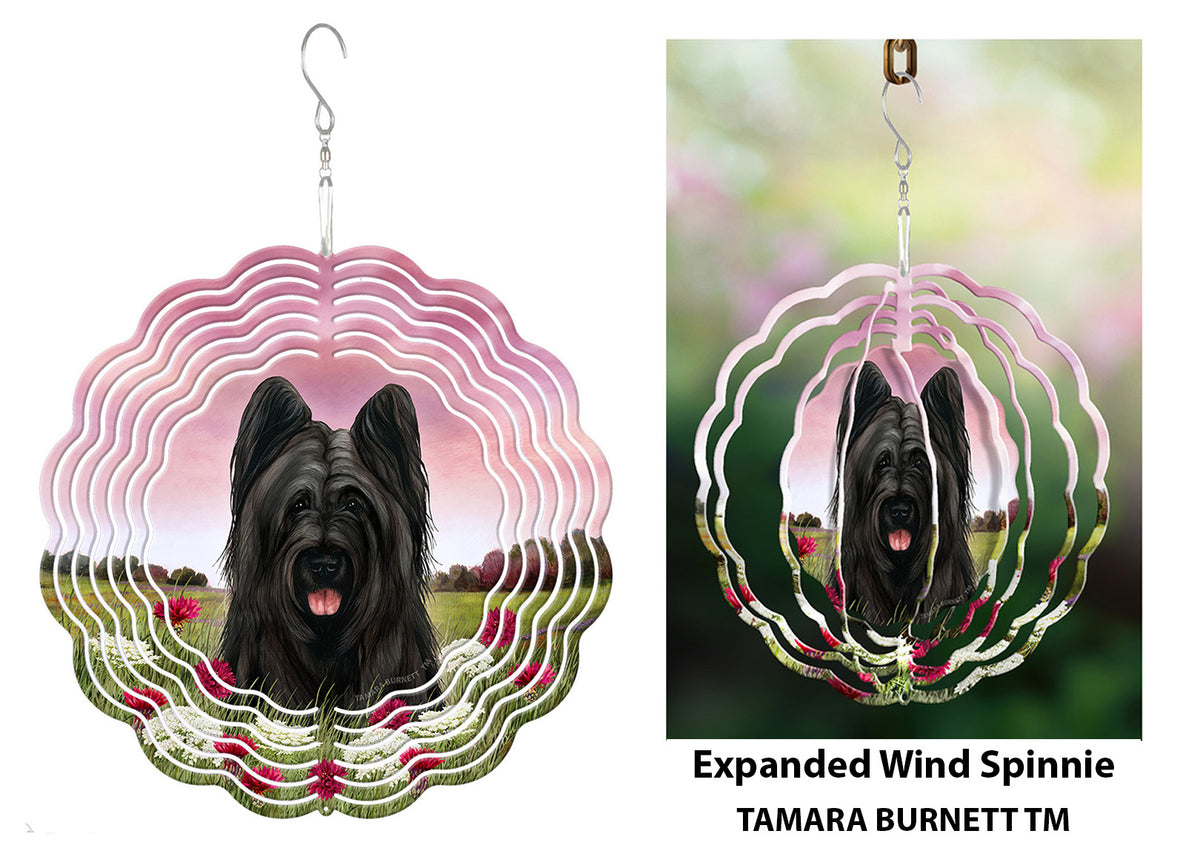 Briard Black Cropped Wind Spinner