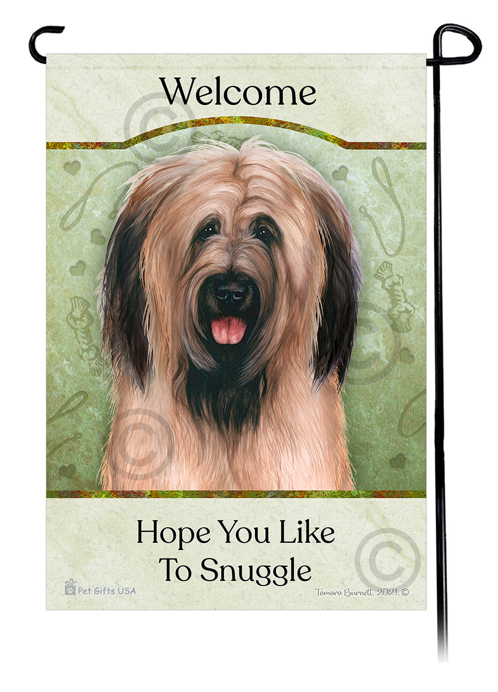 Afghan Hound Hope You Like To Snuggle - Garden Flag