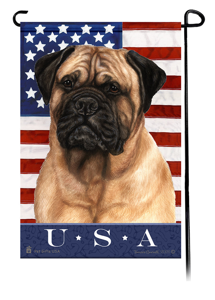 Bullmastiff True Blue Garden Flags