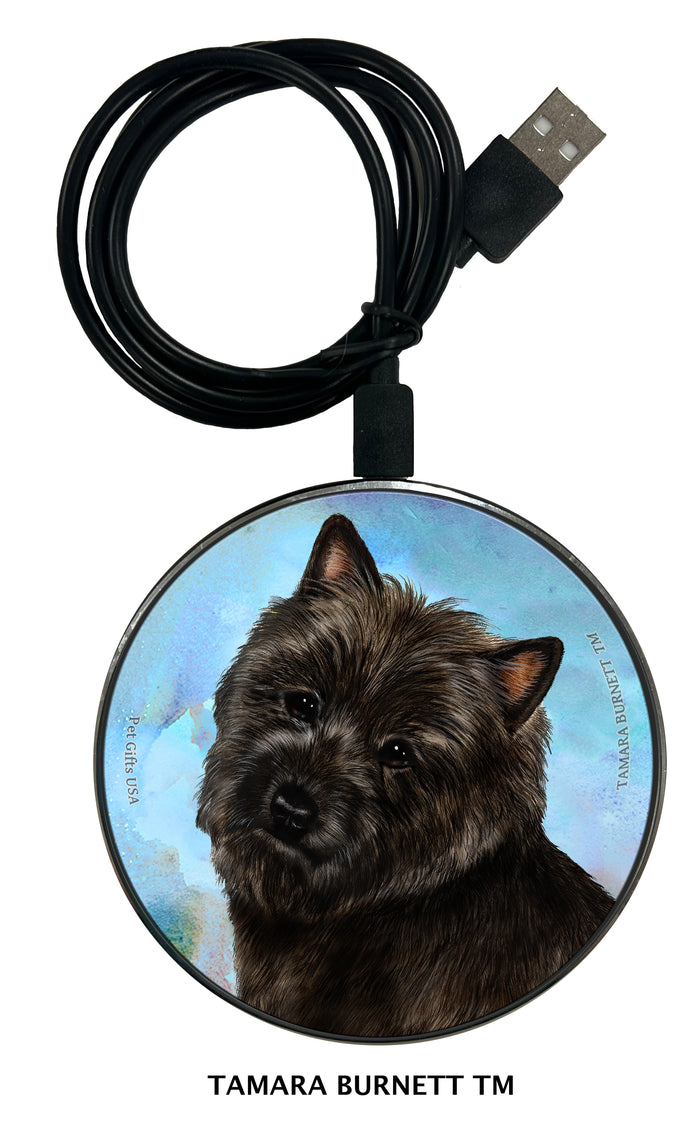 Cairn Terrier Black Zoomies Wireless Charger
