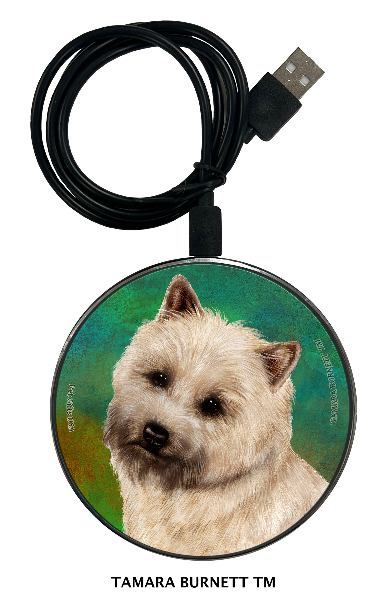 Cairn Terrier Wheaten Zoomies Wireless Charger