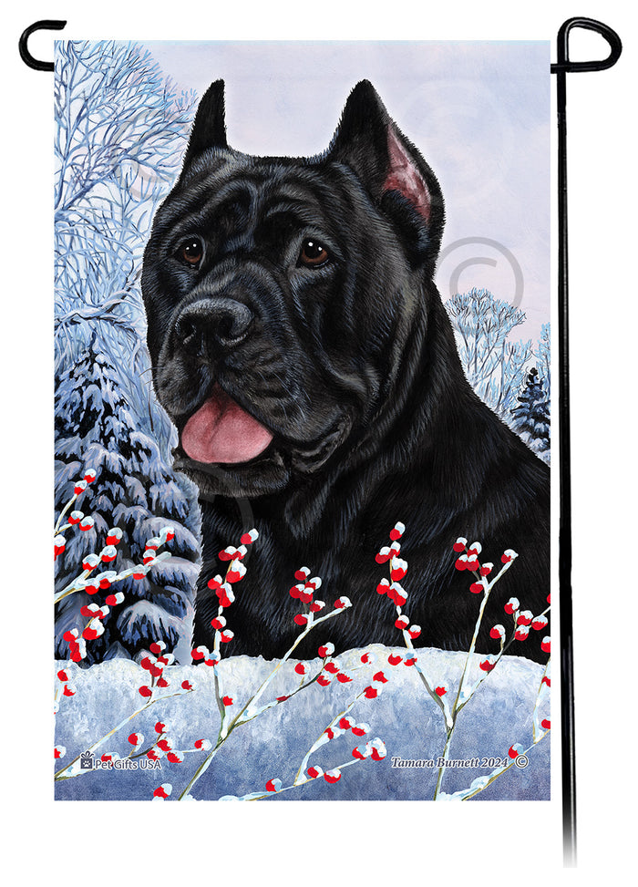 Cane Corso Winterberries Garden Flags