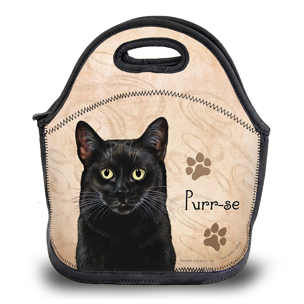 Black Shorthair Cat - Lunch Bag