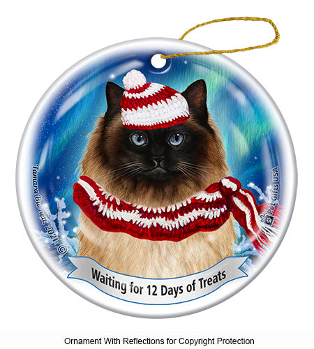 Himalayan Cat 12 Days of Treats Ornament