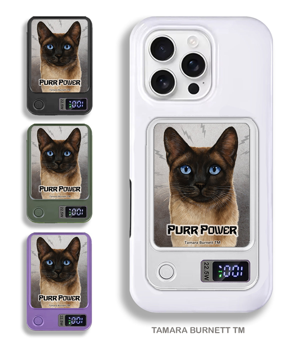 Siamese Seal Point Phone Bank Wireless Charger