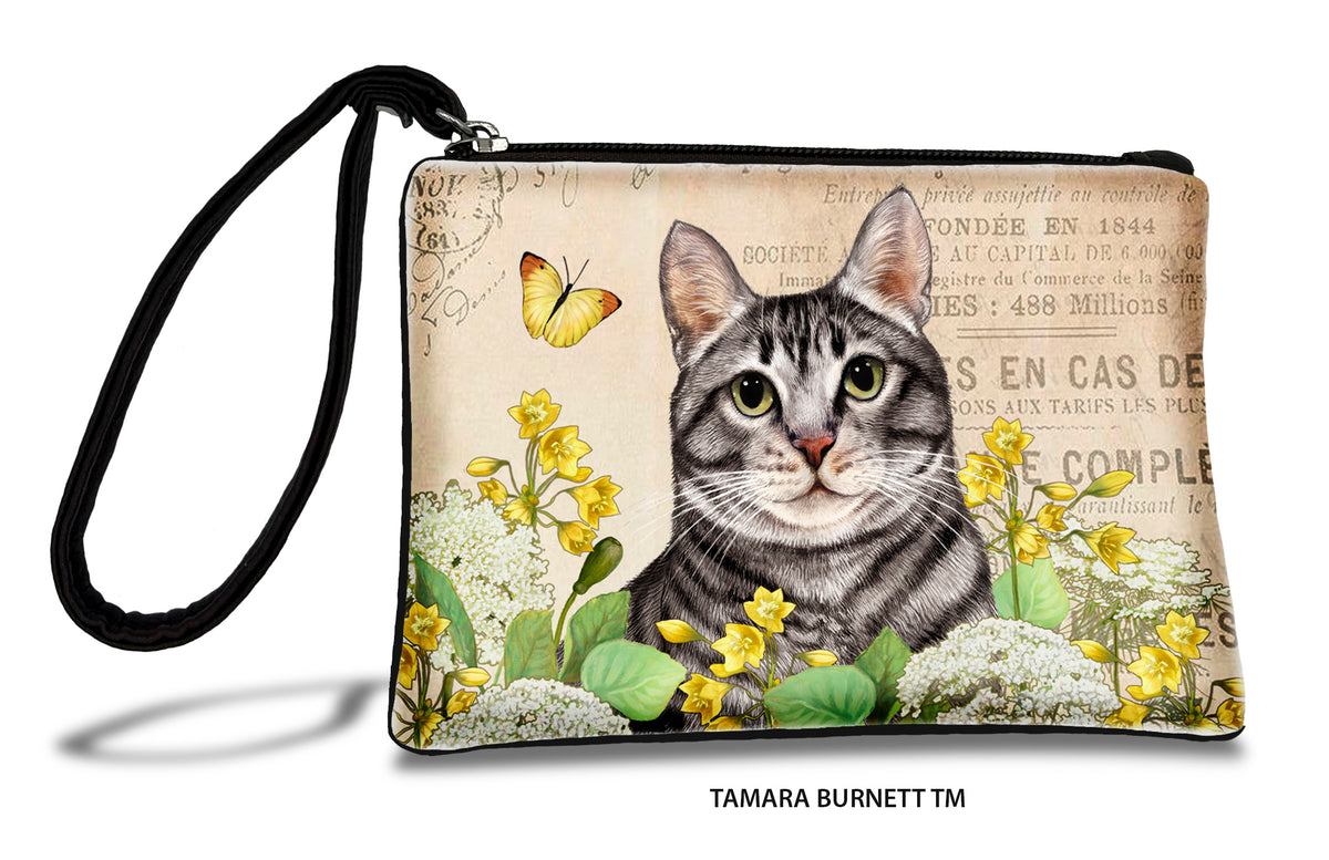 Silver Tabby Cat Zippees Pet Pouch