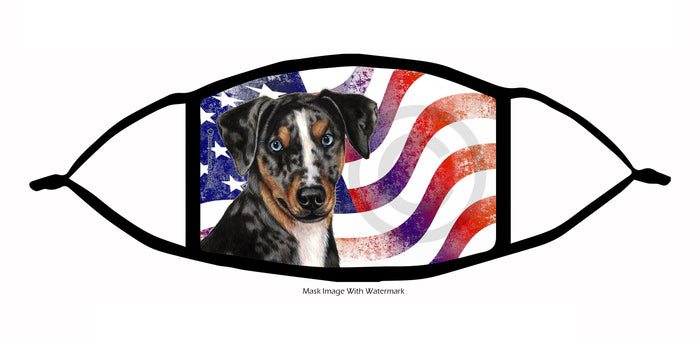 Catahoula Leopard Dog Face Mask