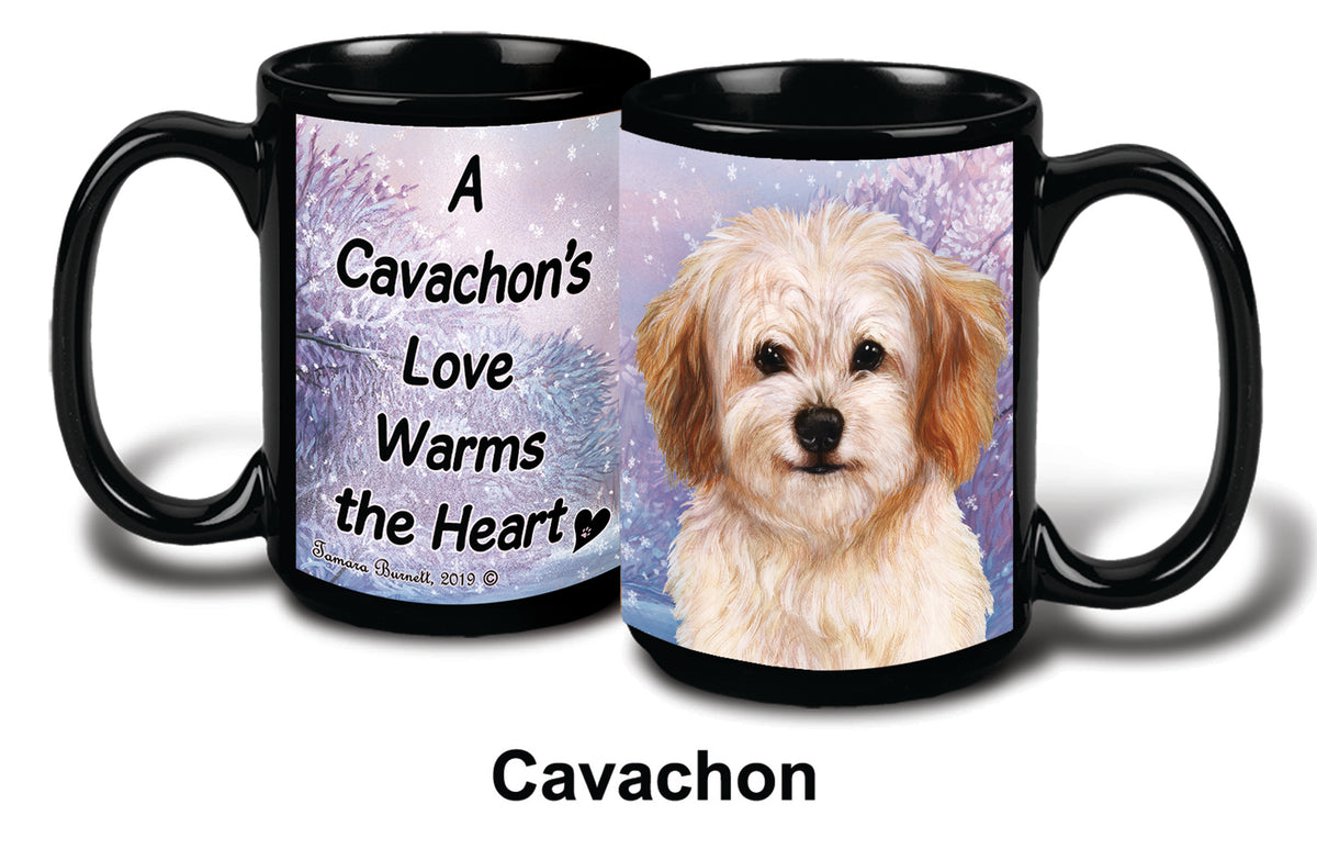 Cavachon Winter Mug 15 oz