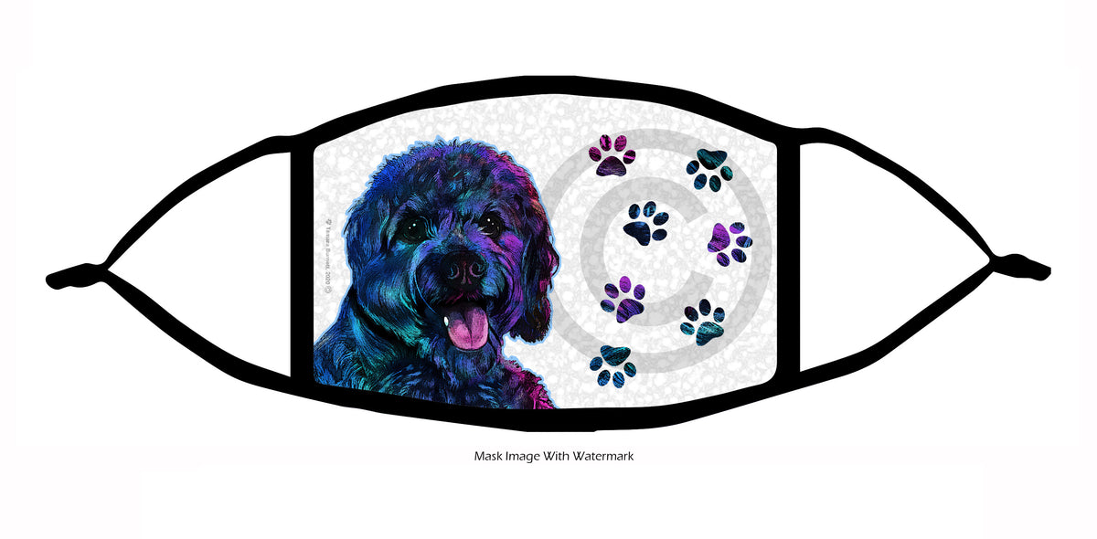 Cavapoo (Black) Face Mask