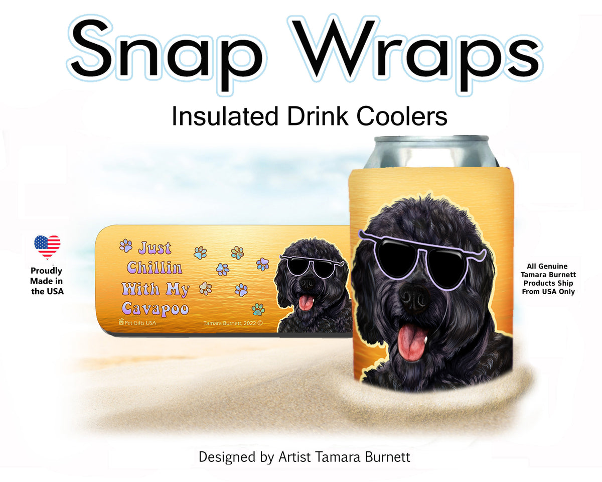 Cavapoo Black Snap Wrap Cozy
