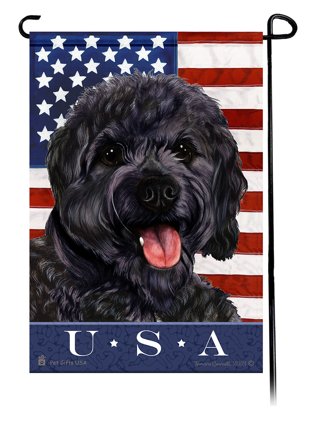 Cavachon True Blue - Garden Flag