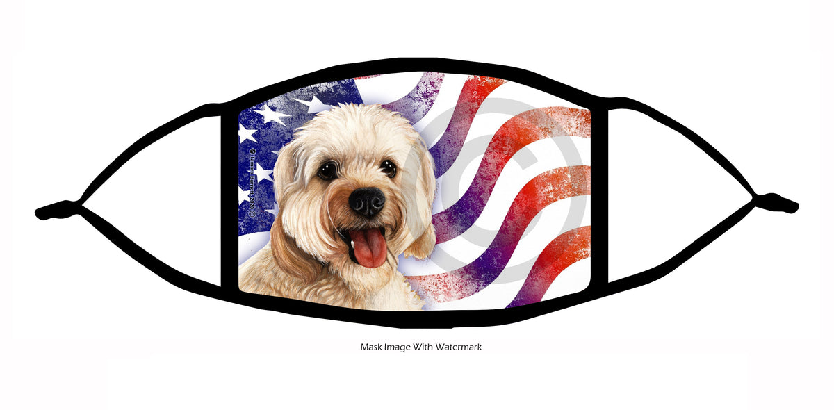Cavapoo (Blonde) Face Mask