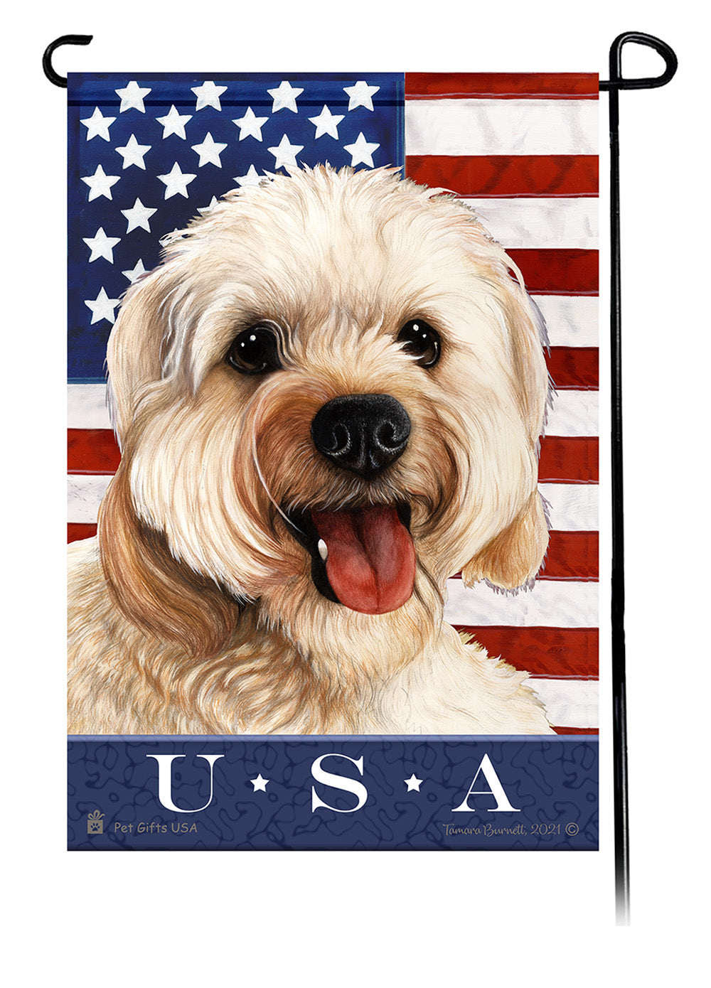 Cavachon True Blue - Garden Flag
