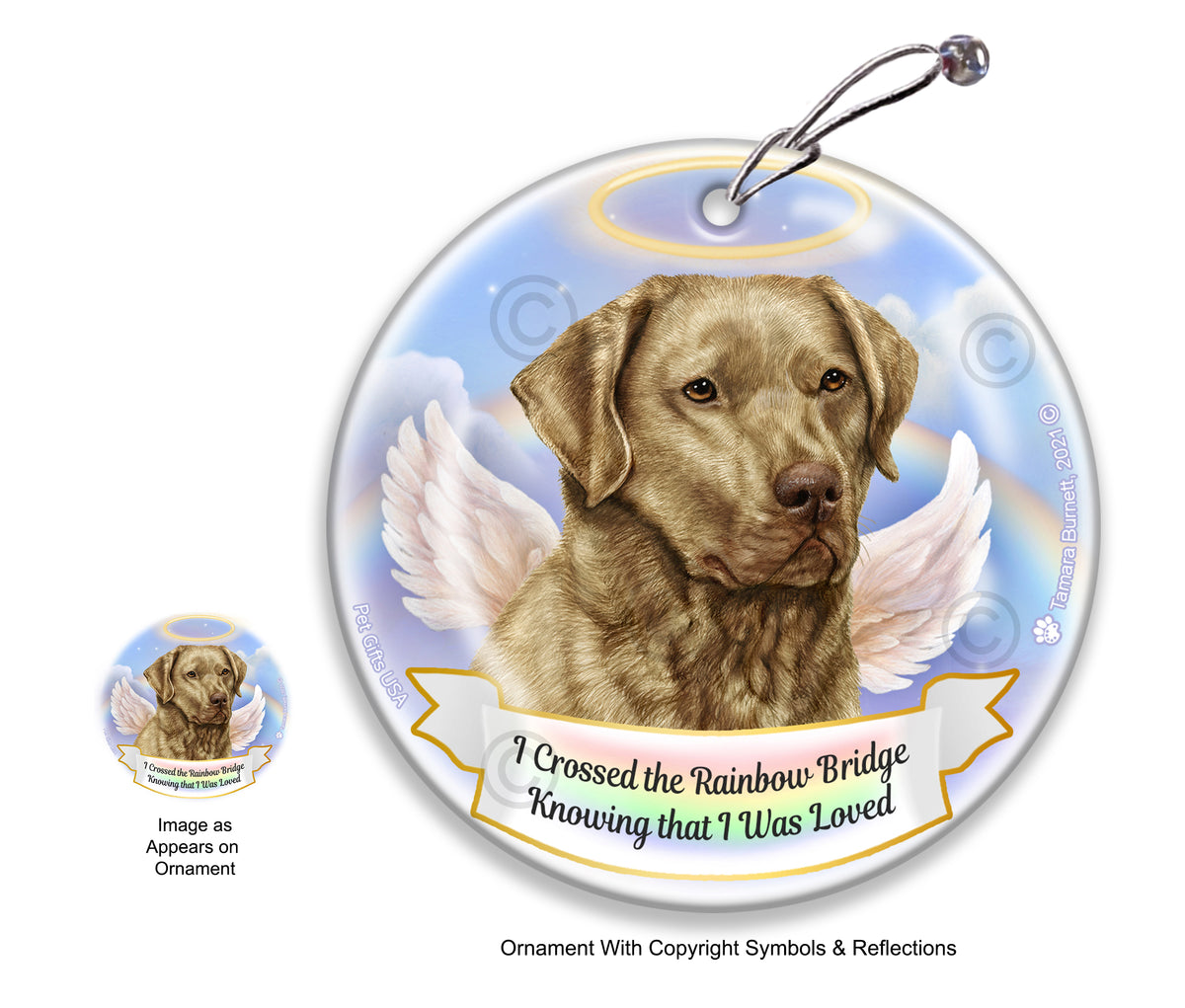 Chesapeake Bay Retriever Dead Grass Ornament